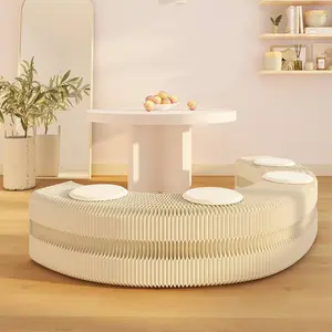 multifunctional, creative, and stylish folding bench that allows for adjustable length and customizable shapes, bedrooms, suitable for various settings such as living rooms, and cafés