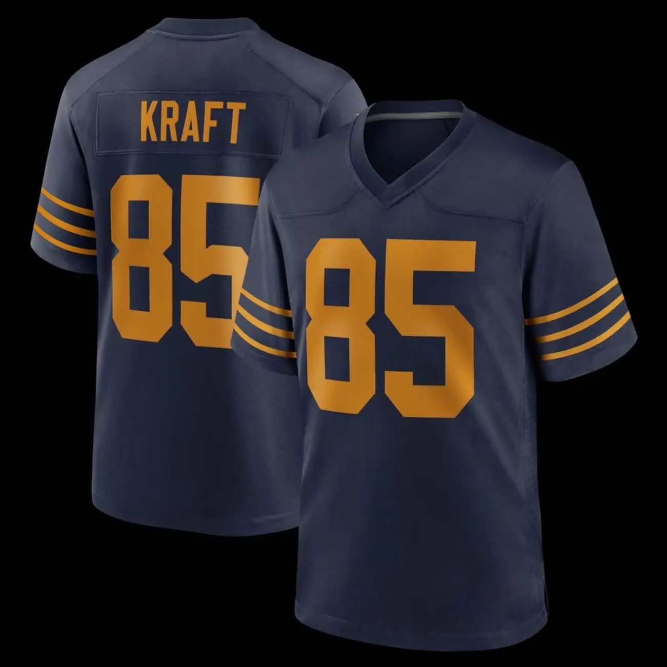 Unisex Football inspired by Kraft 85 Green Bay Alternate Game Jersey - Navy
