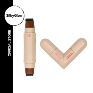 【Buy 1 Get 1 Free】Rotary Wing Eyeliner Pen Double-Ended Heart Shape Black/Brown, Smudge-Proof, Sweat-Resistant, 24H Long-Lasting, Bendable Design For Cat Eye Makeup, Suitable For Beginners & Beauty Lovers, Easy To Use For Novices