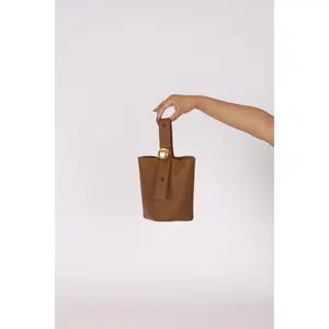 Pre-owned Loewe Designer Handbag/Wallet Mini Pebble Bucket Bag Grained Leather