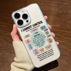 An Inspirational Quote Theme Transparent Phone Case, TPU Shockproof Full Protection Case, Suitable for iPhone 17/16/15/14/13/12/11 PRO MAX PLUS AIR E XS and PROMAX XR, Ideal Gift for Friends and Family, ZB396