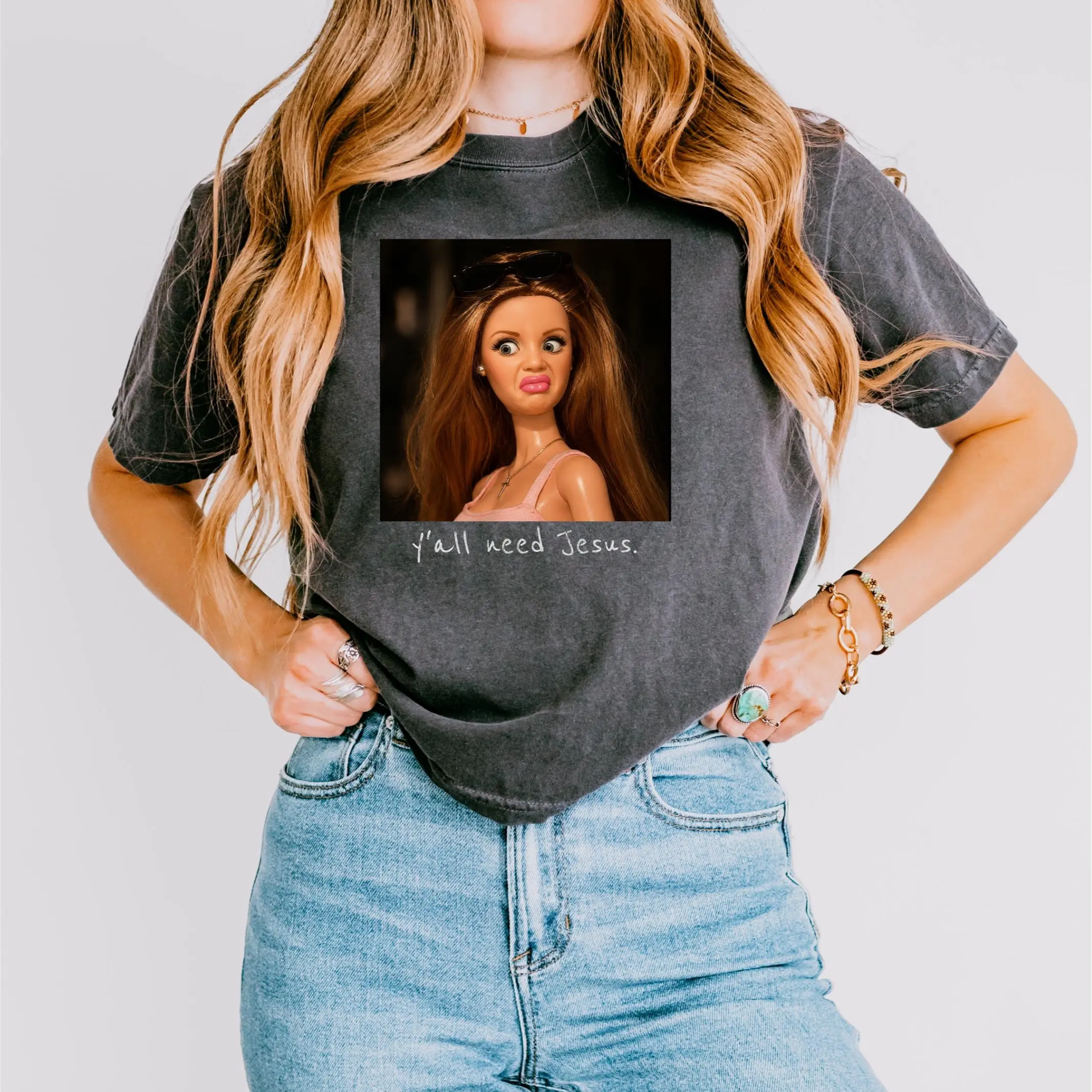 Faith Boxy Tee - Dopamine Dressing, Short Sleeve, Crew Neck, Regular Fit, Casual Style, Ideal for Daily Wear