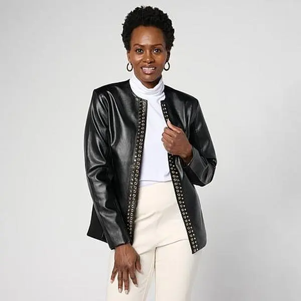 GREY by Jhoan Sebastian Grey GREY by Jhoan Sebastian Faux Leather & Knit Combo Jacket