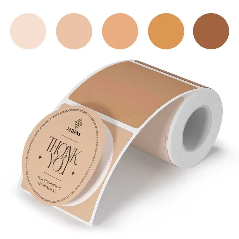 JADENS Round Direct Thermal Removable Sticky Labels - 1.96"x1.96", 1.96" Roll Size, 150 Per Roll, 1.02" (26Mm)) 468bt Waterproof Pressure-Sensitive Paper, Easy Peel Office Stationery for Business Branding Stickers JADENS Round Direct Thermal Removable Sticky Labels - 1.96"x1.96", 1.96" Roll Size, 150 Per Roll, 1.02" (26Mm)) 468bt Waterproof Pressure-Sensitive Paper, Easy Peel Office Stationery for Business Branding Stickers