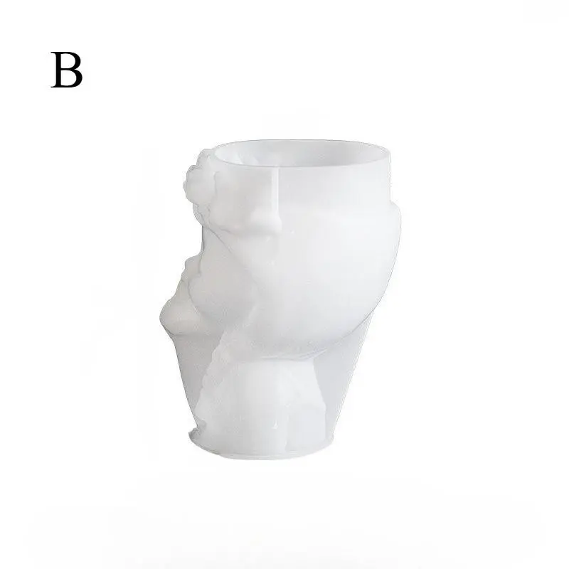 Resin casting mold 3pcs Girl Shaped Planter Silicone Mold, Clay Molds, Plaster Flowerpot/Candle Holder Molds, Vase Mold, Handicraft, Handmade Crafts, Concrete Plant Pot Molds for Making Potted Plants, Handmade Cement Pen Holder Molds, Handcraft