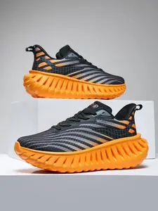 Men's Mesh Breathable Lightweight Running Shoes, Casual Sporty Stable Non-slip Sneakers, Outdoor Running Shoes for Men