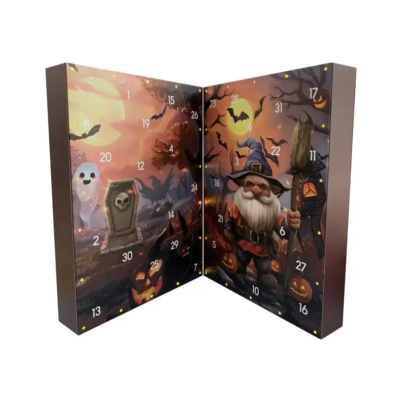 LARGE Halloween Gnome Countdown Calendar, Handmade, Advent