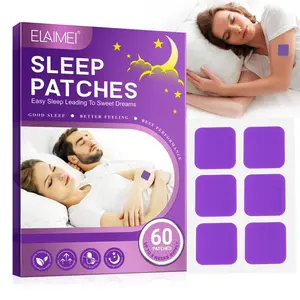 ELAIMEI Extra Strength Sleep Patches 60 Pack - Melatonin & GABA & Lavender Sleep Support, All-Natural Nighttime Relaxation Patches for Adults, Easy to Use Sleep Aid, TikTok Viral Sleep Patches