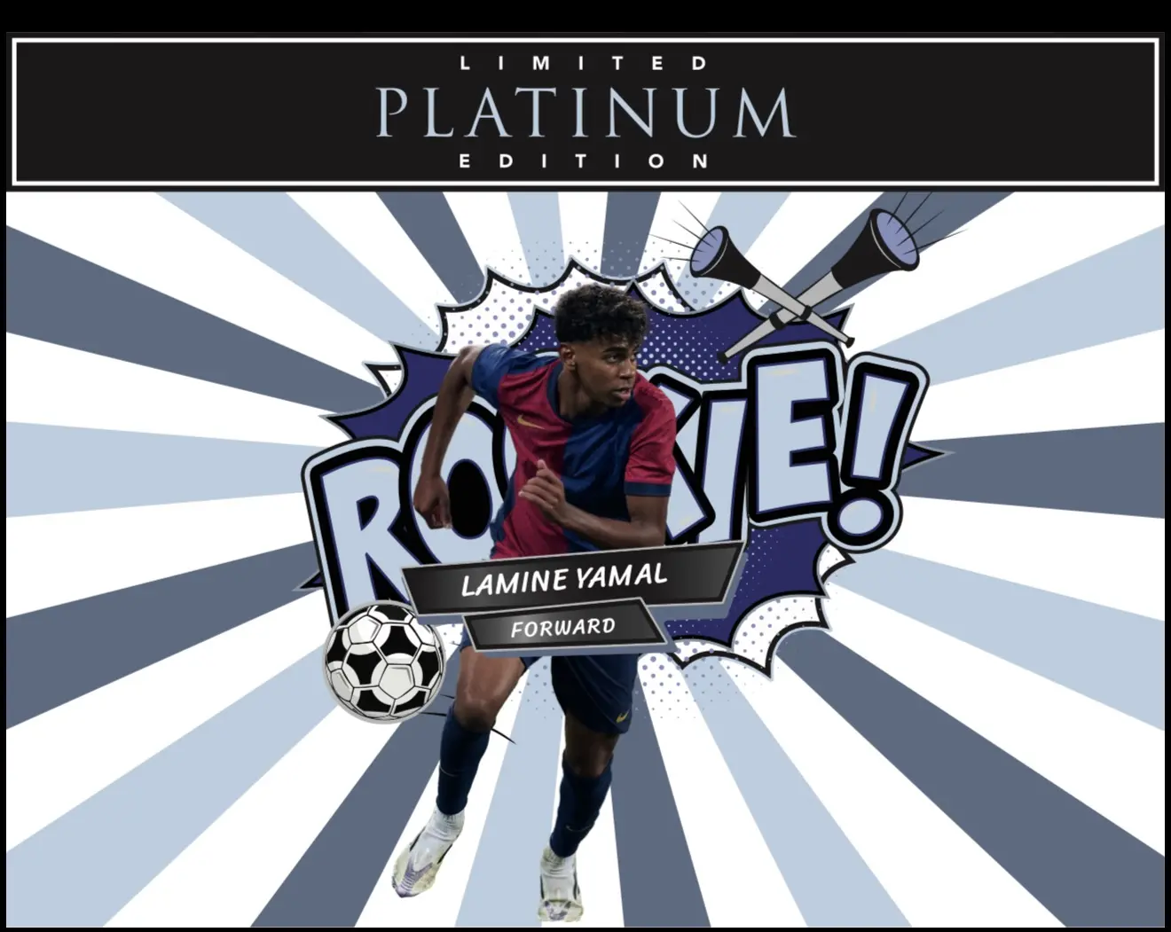 2025 Wildcard Comix Soccer Lamine Yamal Platinum Rookie Edition - LOOSE BOXES!