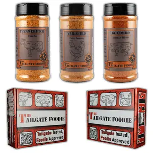 Pitmaster Seasoning Trio | BBQ Rub Kit for Grilling & Smoking | Perfect for Brisket, Chicken, Pork, Steak & More | Bold, Unique Spice Flavors | Ultimate BBQ Flavor Boost for Backyard Grill Masters Taffy