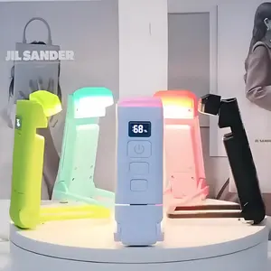Rechargeable book lamp, digital display reading lamp, book clip light, full-page illumination, 3 colors and 6 brightness adjustable, portable and flexible, eye-protecting lamp for bed reading, suitable for reading and study.