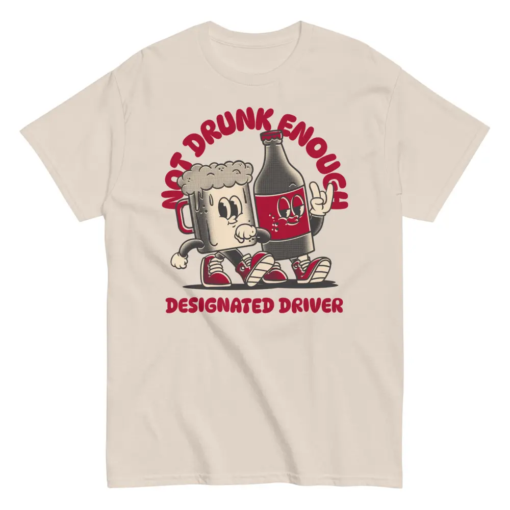 Funny Designated Driver T-Shirt - Retro Icebreaker Shirt for Social Gatherings
