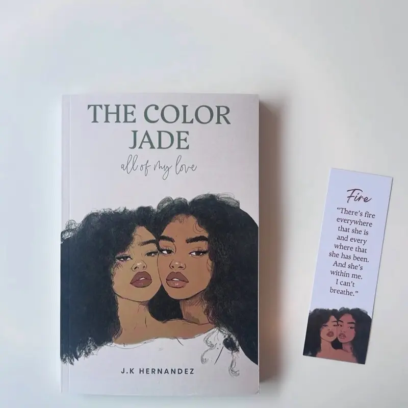 Author signed copy of J.K Hernandez The Color Jade: All of My Love - A Sapphic Coming of Age Story by Author J.K Hernandez