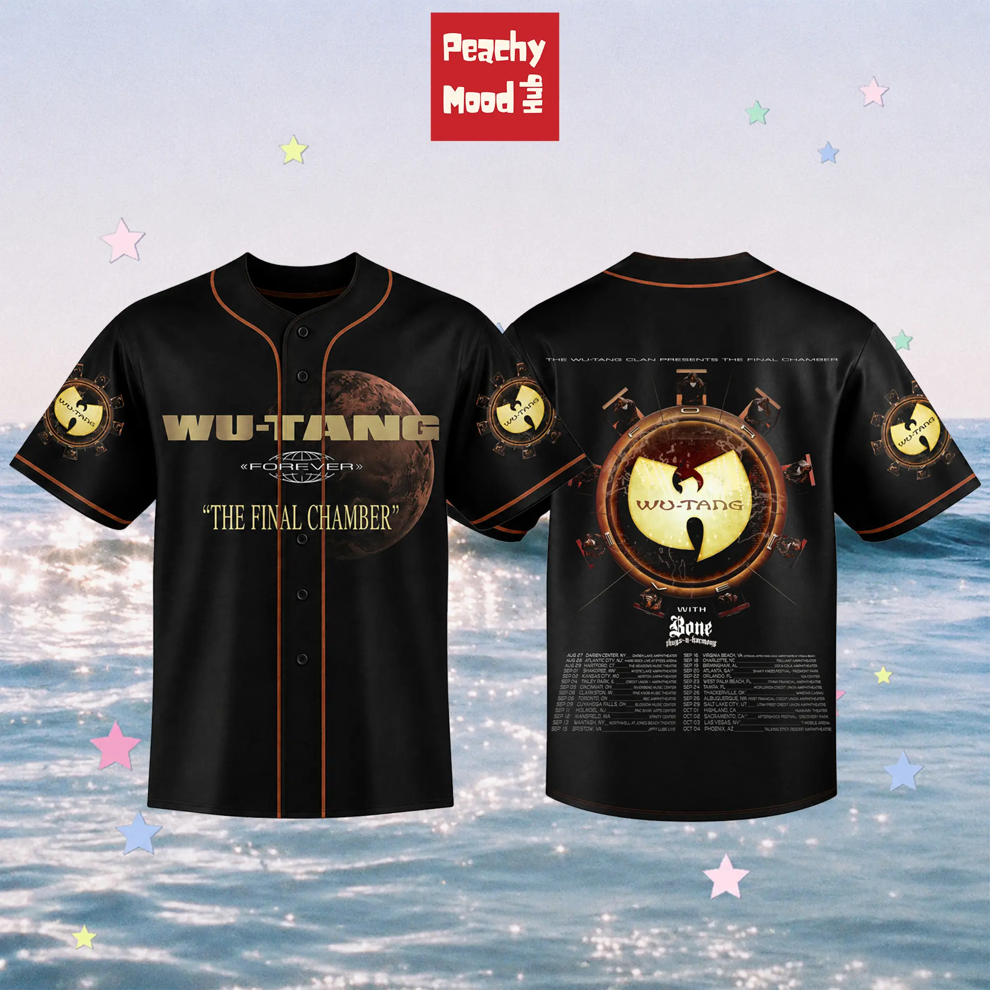 Wu-Tang Clan Wu-Tang Forever: The Final Chamber Tour 2026 Exclusive Baseball Jersey, Limited Edition Hip Hop Fan Merch, Rap Music Apparel, Streetwear Tour Jersey, Gift for Fans