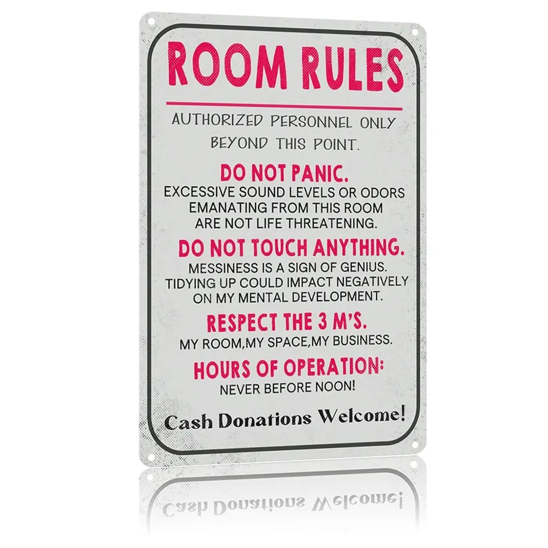 Room Sign For Teen Girls Bedroom Door Decor Teen Boy Room Signs Girl Room Rules Signs Dorm Wall Accessories Cool Things For Teens Funny Metal Tin Sign Gaming Decor 12 * 8 Inch, Home Decoration, Decorative