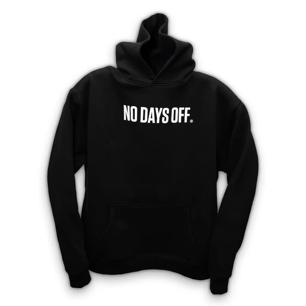 NO DAYS OFF Hoodie Sweatshirt - Pit Bull Dog Logo - Unisex Cozy Oversized Style Comfortable for Best Self