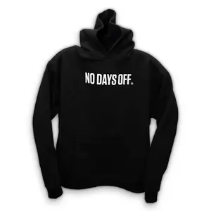 NO DAYS OFF Hoodie Sweatshirt - Pit Bull Dog Logo - Unisex Cozy Oversized Style Comfortable for Best Self