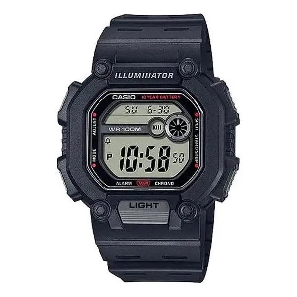 Casio Men's Fashion Digital Sport Watch - Shock-Resistant, Black Strap, Quartz, Daily Wear Wrist Watch (W-737H)