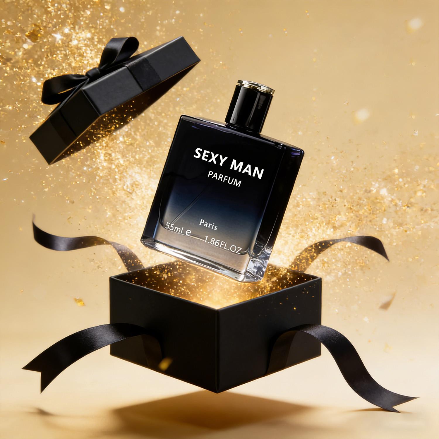 Men’s Ocean Fragrance, Luxury Perfume, 55 ml, Ocean Notes, Woody Aromatic Notes, Amber and Ebony, Signature Scent, EDP Spray, The Perfect Gift for Him