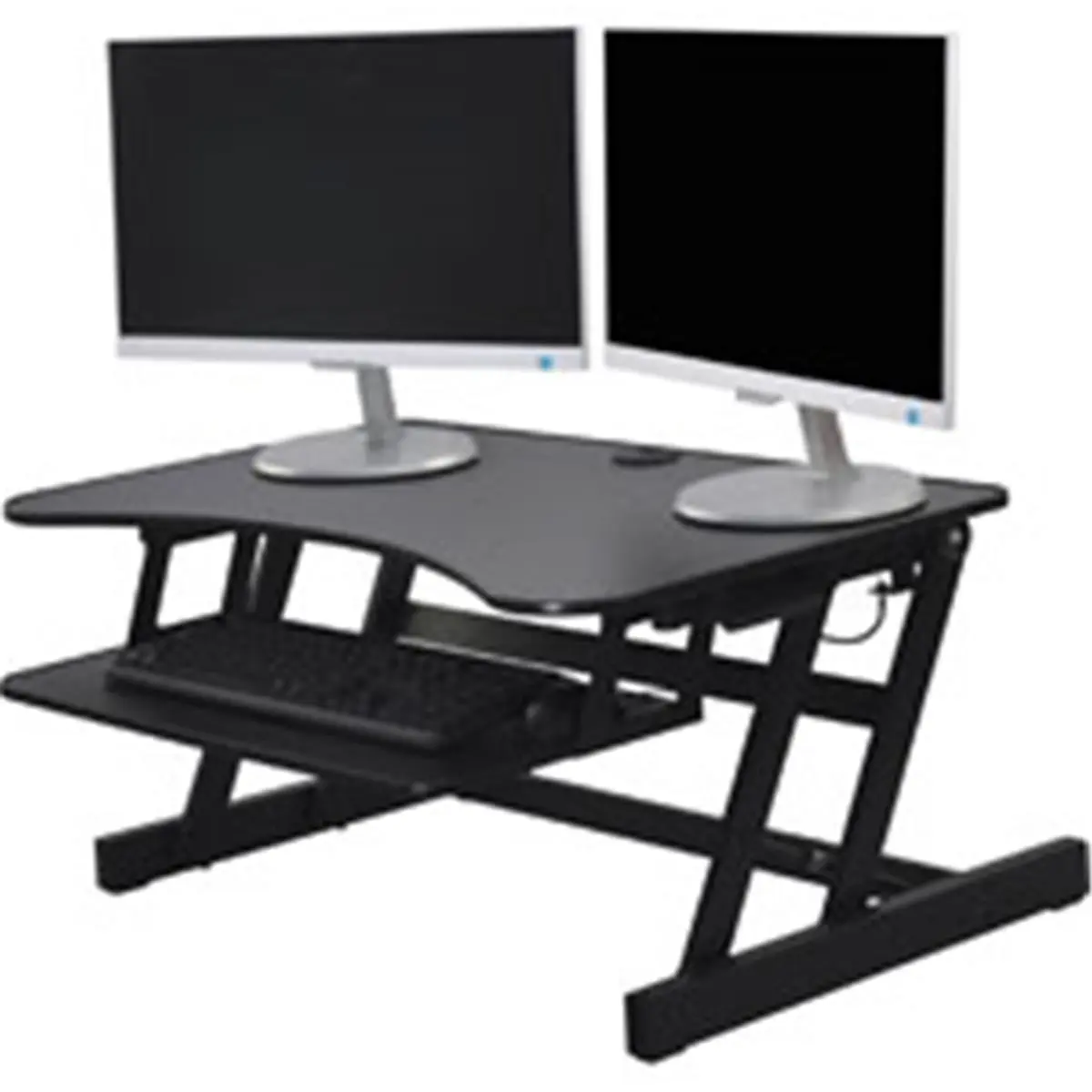 Adjustable Office Desk Riser Plus, Black Height-Support Laptop Computer Stand, Height Support Laptop Computer Stands