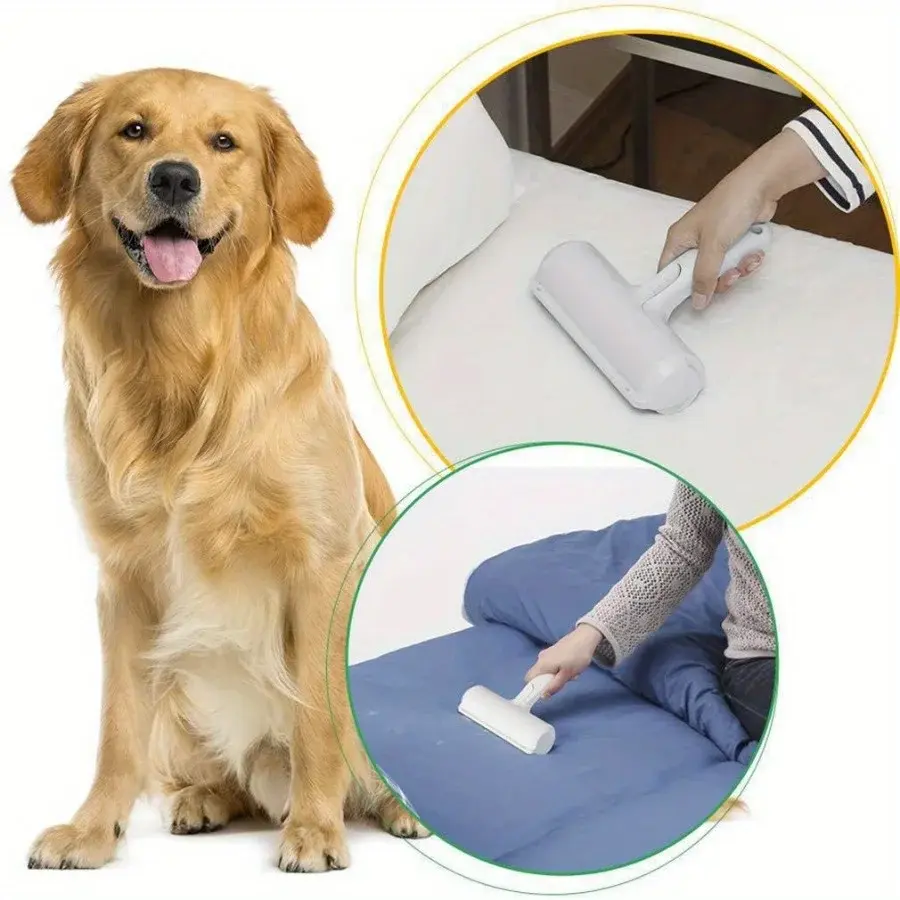 Left-Handed Battery-Powered Lint Roller - Electrostatic Pet Hair Remover, Eco-Friendly, Lightweight Compact ABS Plastic, Durable Construction, Self-Cleaning Clothes Lint Remover for Furniture