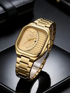 Men's Watch, Unique Design, Fashionable Business Style, Analog Quartz, Geometric Pattern, Alloy Case, Perfect Gift for Men