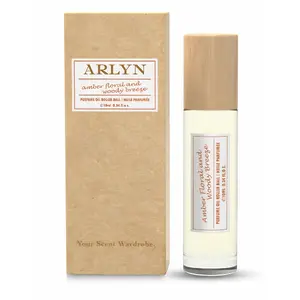 Amber Floral & Woody Breeze - Floral Woman & Roll On Fragrance Oil, Arlyn -  Eco Friendly - Made in USA - 10ml Each