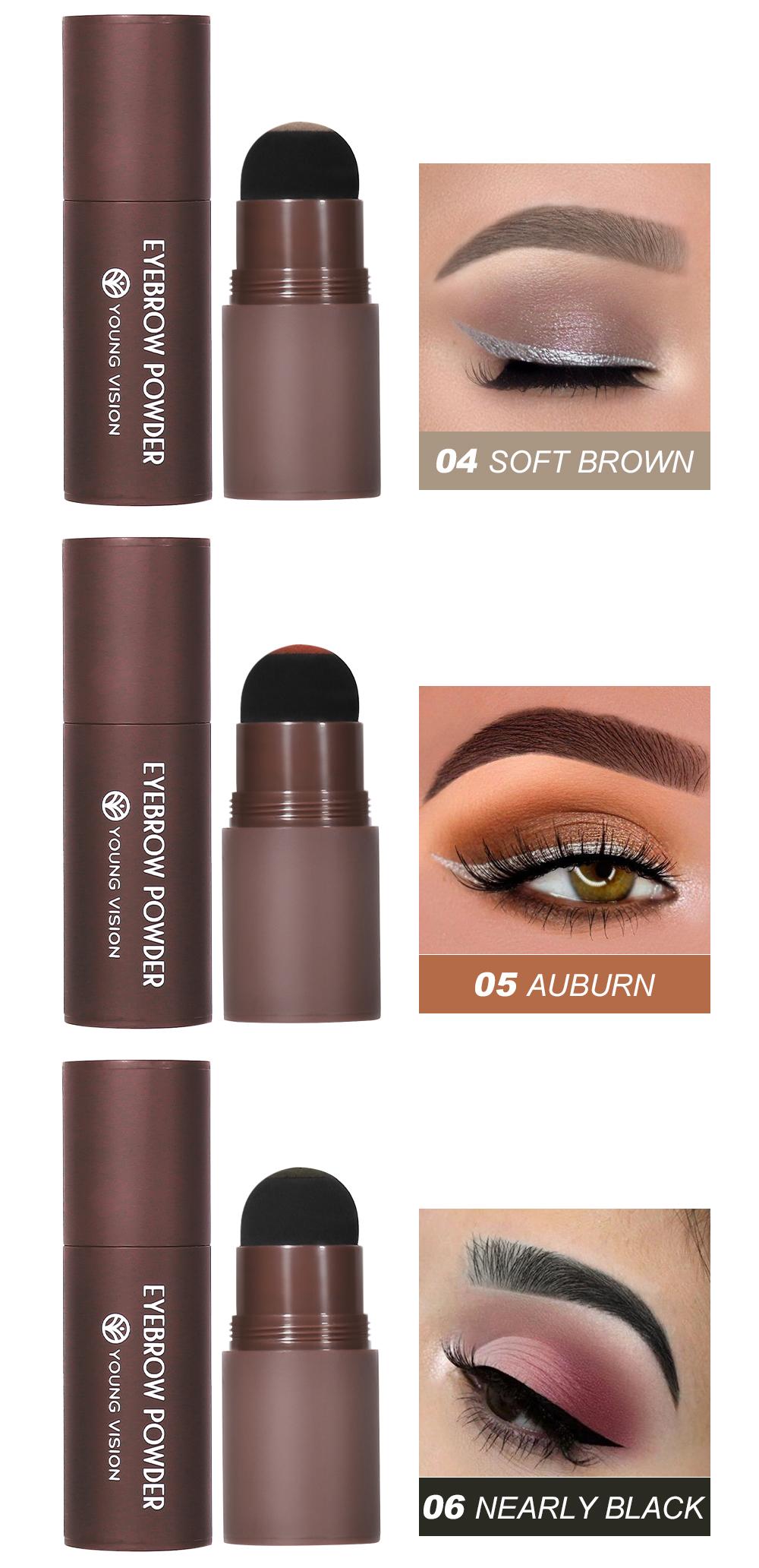 YOUNG VISION Eyebrow & Hairline Contour Kit Eyebrow Powder Pen Stamp Natural Daily Commuter Makeup