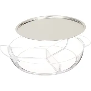 Prodyne IC10 Iced Platter 2 Piece Set Stainless Steel Upper