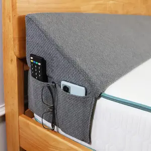 King Bed Wedge Pillow for Headboard Bed Gap Filler/Headboard Pillow,Pillow Wedge for Headboard Gap(0-7") Stop Loosing Your Pillows,Phone (76"x10"x6")