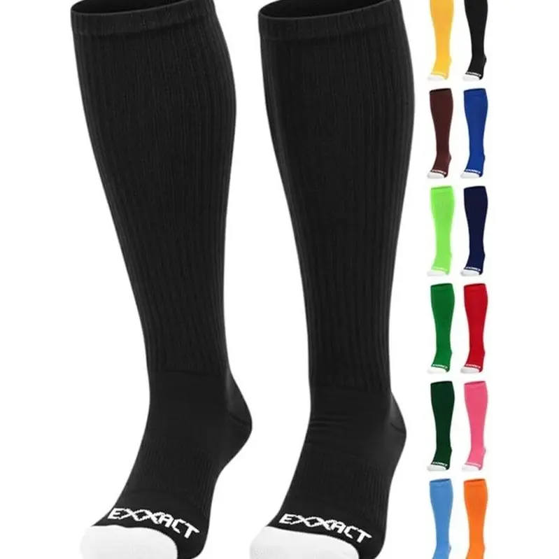 Exxact Sports Over the Calf Baseball Socks - Athleisure, Active, Baseball-Themed Mid-Calf Socks for Football, Softball, Youth & Adult Sizes, Athleisure Mid-Calf Socks