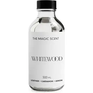 The Magic Scent Whitewood Diffuser Oil - Hotel & Home Luxury Scents Inspired by 1 Hotel Miami, Compare to My Way Diffuser Oil Scents for Home, Designed for Use in All Diffusers - 16.9 Fl Oz, 500 Ml THE MAGIC SCENT