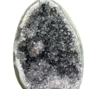 Smokey Grey Amethyst Cathedral - Unique Design geode crystal display natural crystal