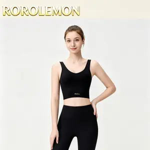 ROROLEMON U-Back Yoga Bra for Women – Light Support Breathable Sports Bra for Low Impact Workout