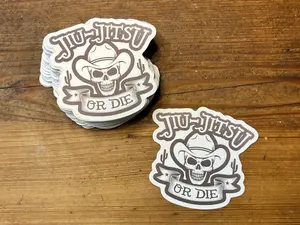 Jiu-Jitsu or Die Sticker - BJJ Vinyl Decal