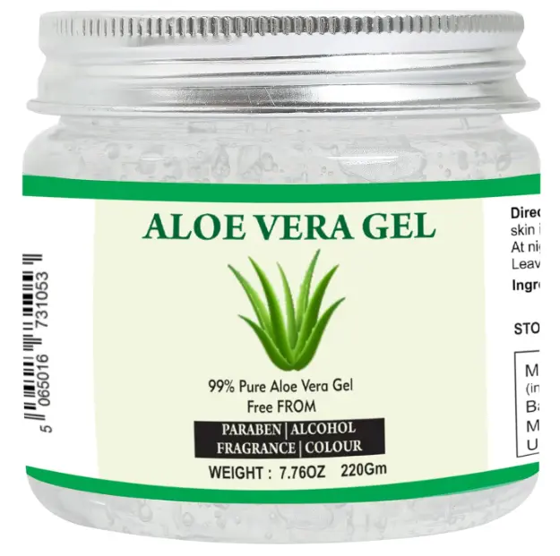 Raslok Aloe Vera Gel | 99% Pure Natural Aloe Gel | For Moisturizing Face Skin & Hair Care, Durable Moisturizing Hydrating Soothing | Non-Sticky