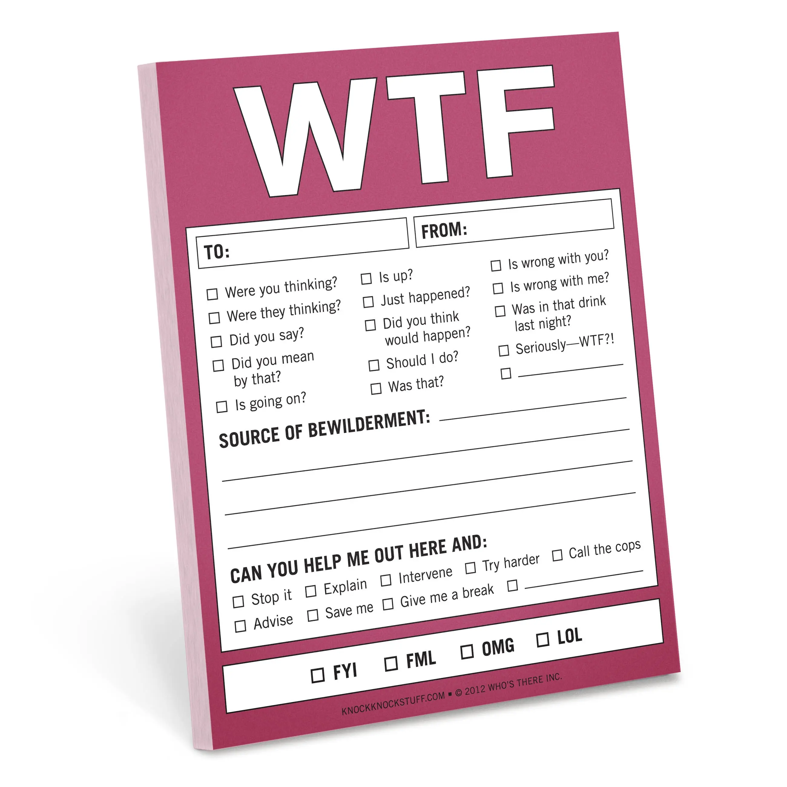 WTF Nifty Note Pad (Magenta Purple) WTF Nifty Note Pad (Magenta Purple)