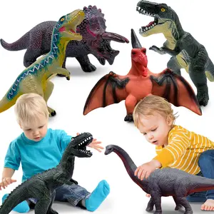 Giant Jumbo Dinosaur Toy for Youngsters - Realistic Green Dinosaur with Yellow Eyes & Tracks - Perfect for Dinosaur Lovers, Party Favors, Birthday Gifts, Ages 3-5, fathers day, gift, Action Figures