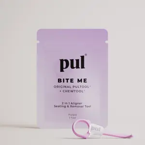 PUL 2-in-1 Seating and Chew Tool for Invisalign and Clear Aligners