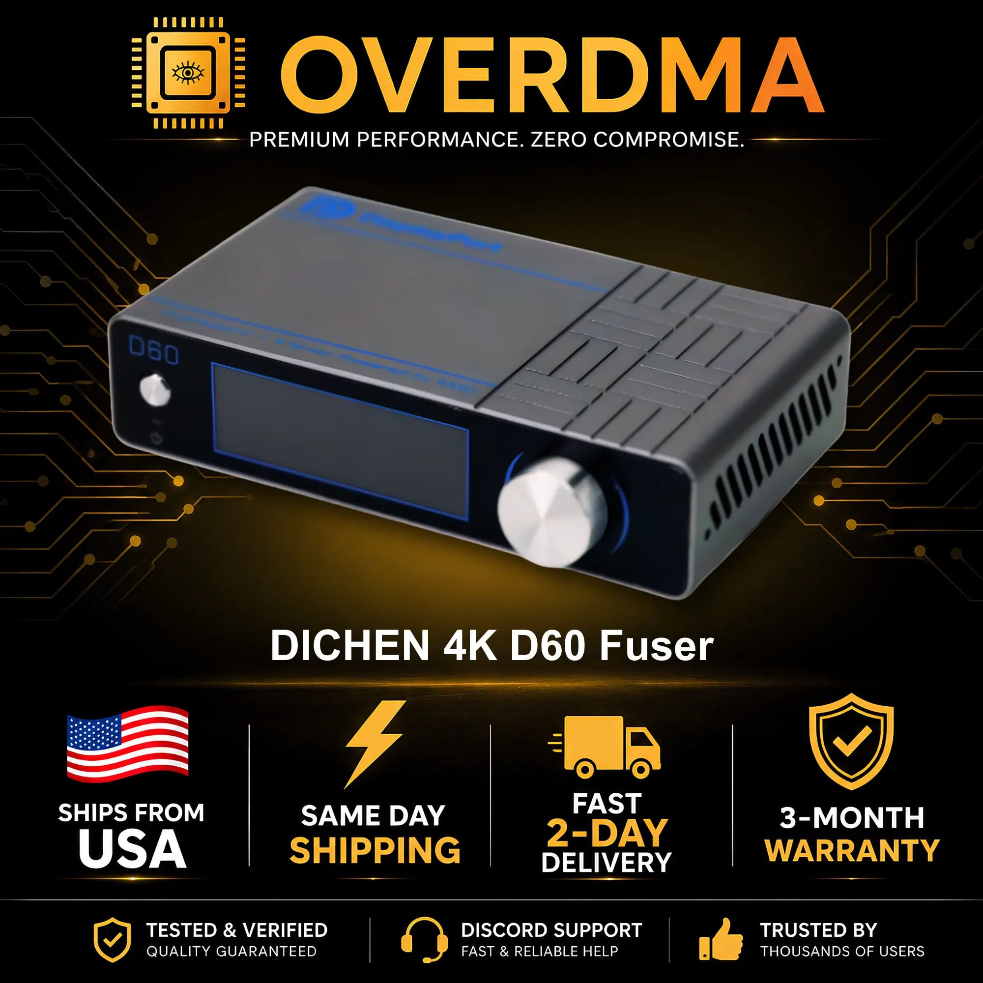 4K D60 Fuser – 1K 360Hz / 2K 240Hz / 4K 120Hz | OverDMA - TikTok Shop