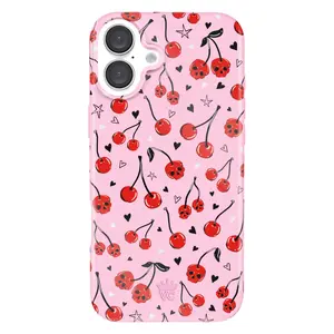 Sour Cherry Skulls iPhone Case