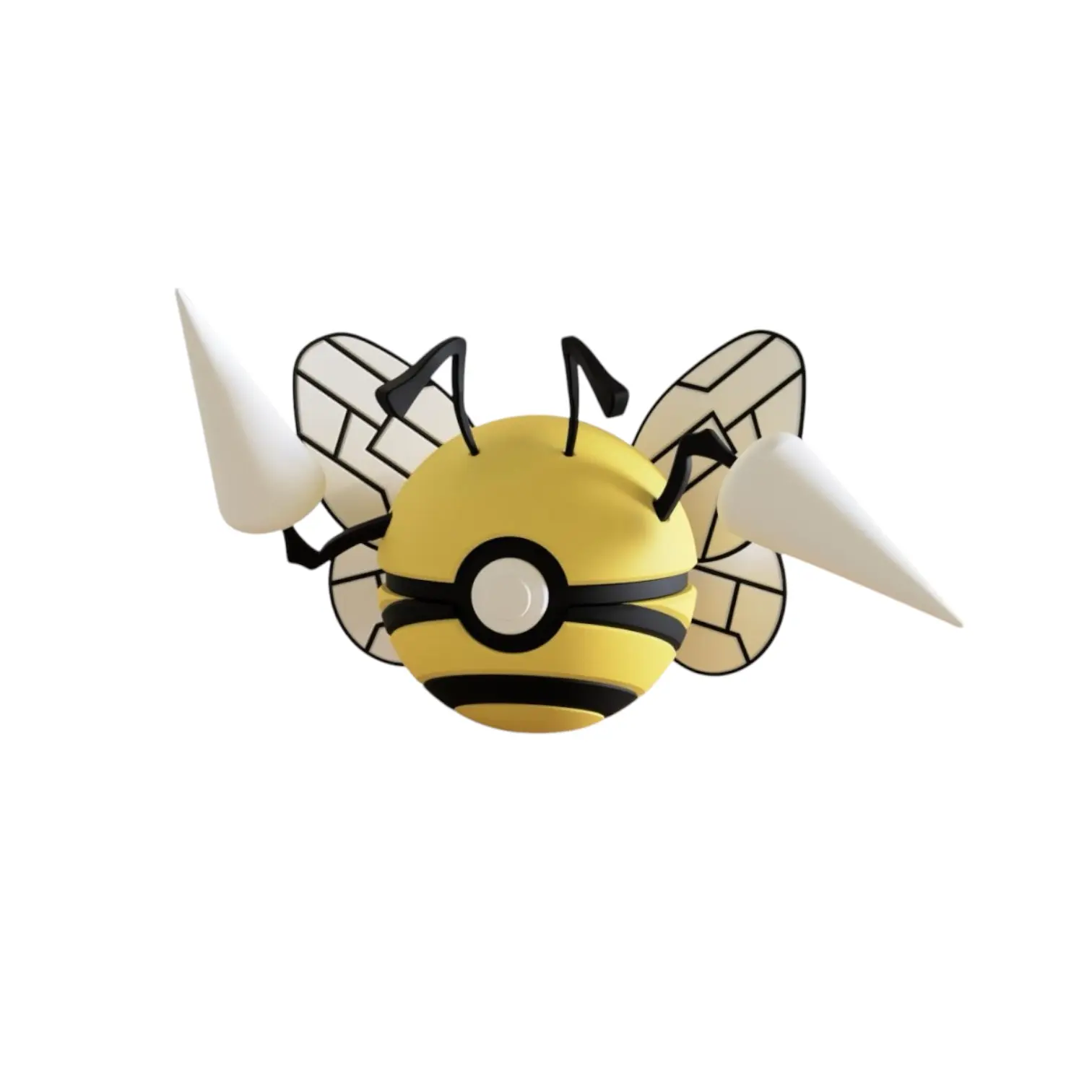 Beedrill-Inspired 3D Printed Poke Ball Collectible Ornament, Home Decor Statue