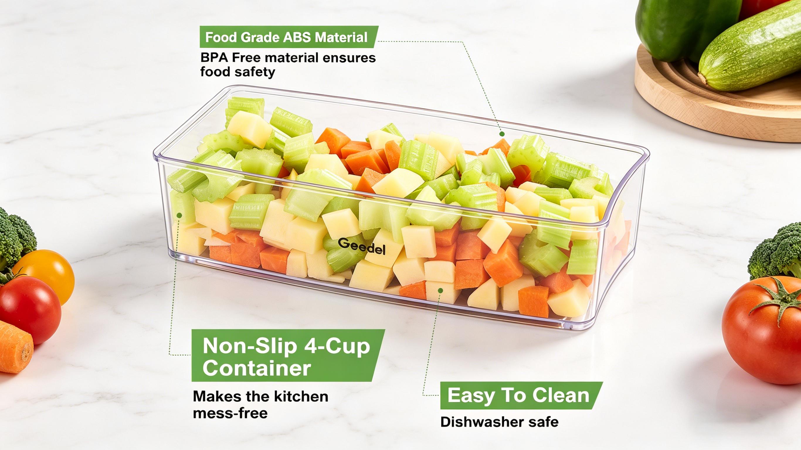 Geedel Vegetable Chopper with Multiple Blades for Slicing Dicing and Grating Perfect for Kitchen Use