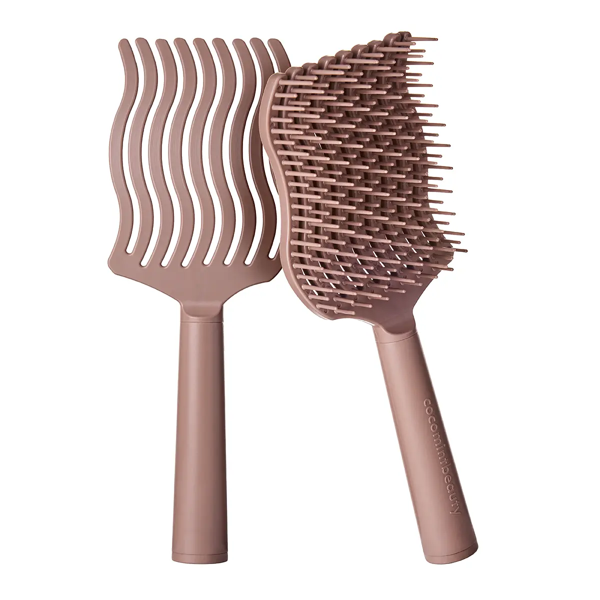 cocomintbeauty - The Any-Hair Detangling Brush | DUAL-LENGTH BRISTLES & FLEXIBLE ARMS, ALL HAIR TYPES FROM FINE TO THICK & COILY, WET & DRY, GENTLE DETANGLING