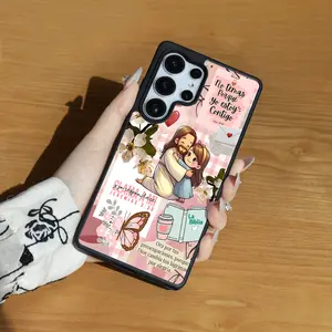 God Changes Your Fears for SAMSUNG S22/S23/24/25/ULTRA/PLUS  Matte Magnetic Phone Case Wear-resistant and anti-scratch Comfortable grip Acrylic Wireless Fingerprint Cellphone