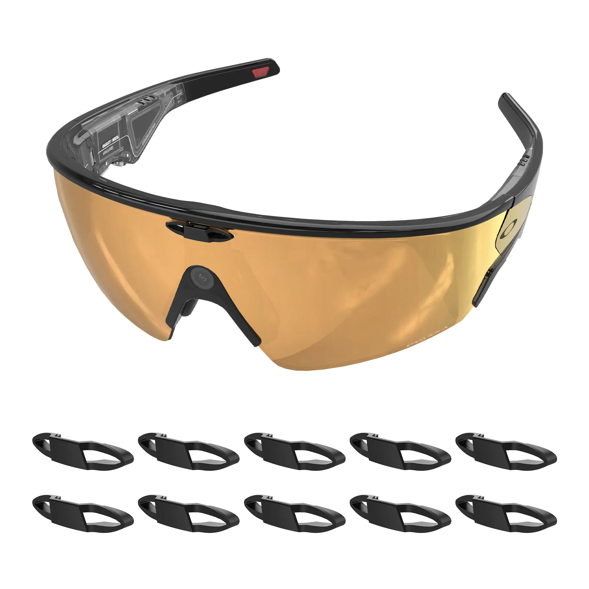 HIBLOKS LED Blocking Blackout Cover - Wearable Accessory for Meta Vanguard Smart Glasses, Inserted LED Block Accessories for Summer Use