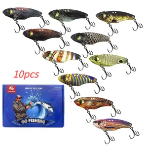 Multicolor Lead Copper Mixed VIB Lure - 3D Swinging Bait With Triple Jig Hooks, Snake Tail Action And Ultra Vibration Attractor, Suitable For Bass And Mackerel - Metal Safety Hooks For Saltwater/Freshwater Fishing