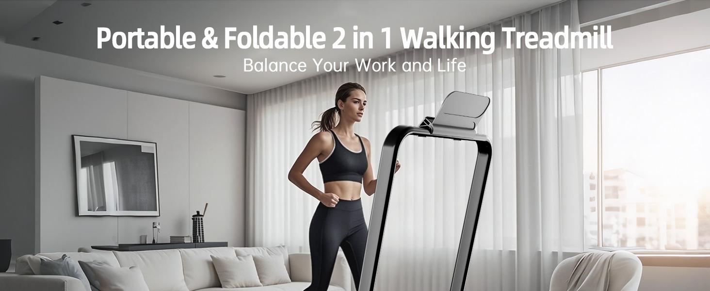 3.0 HP Under Desk Walking Pad Treadmill with Handle Bar- Portable Remote Control Treadmill with LED Display,Walking/Jogging/Running Machine for Home & Office