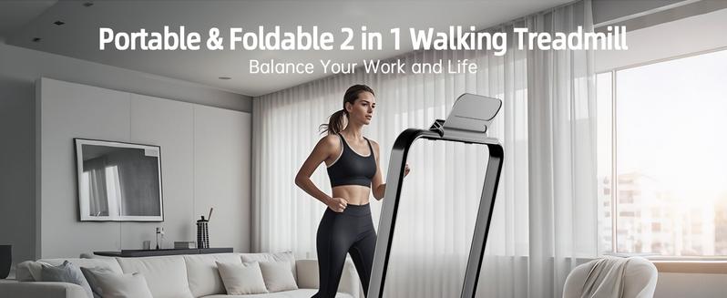 3.0 HP Under Desk Walking Pad Treadmill with Handle Bar- Portable Remote Control Treadmill with LED Display,Walking/Jogging/Running Machine for Home & Office