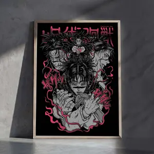 Jujutsu Kaisen Anime Manga Poster Art Print, JJK Choso Gojo Vintage Minimalist Japanese Wall Decor Artwork Christmas Gift, Birthday Holiday5